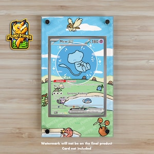 Vitrine Pokémon brillante personnalisée Mew EX SAR