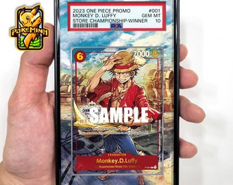 Monkey D. Luffy Championship Custom One Piece Graded Display Case