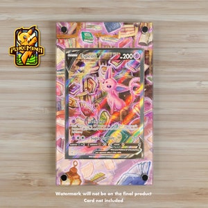 Vitrine personnalisée pour cartes Pokémon, art alternatif, Espeon V
