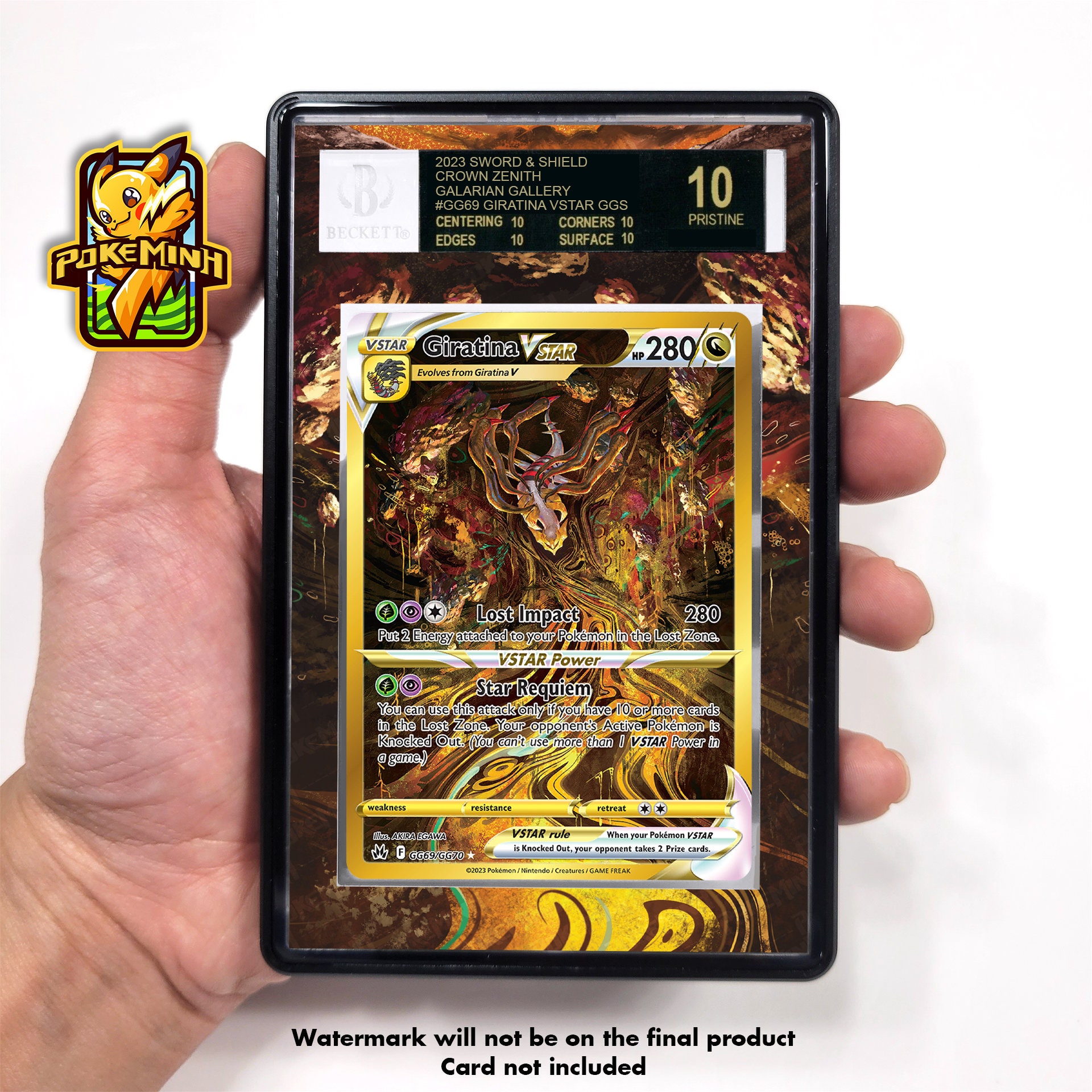 golden giratina pokemon card - V 130/196 end display Giratina VSTAR (Secret) - SWSH:
