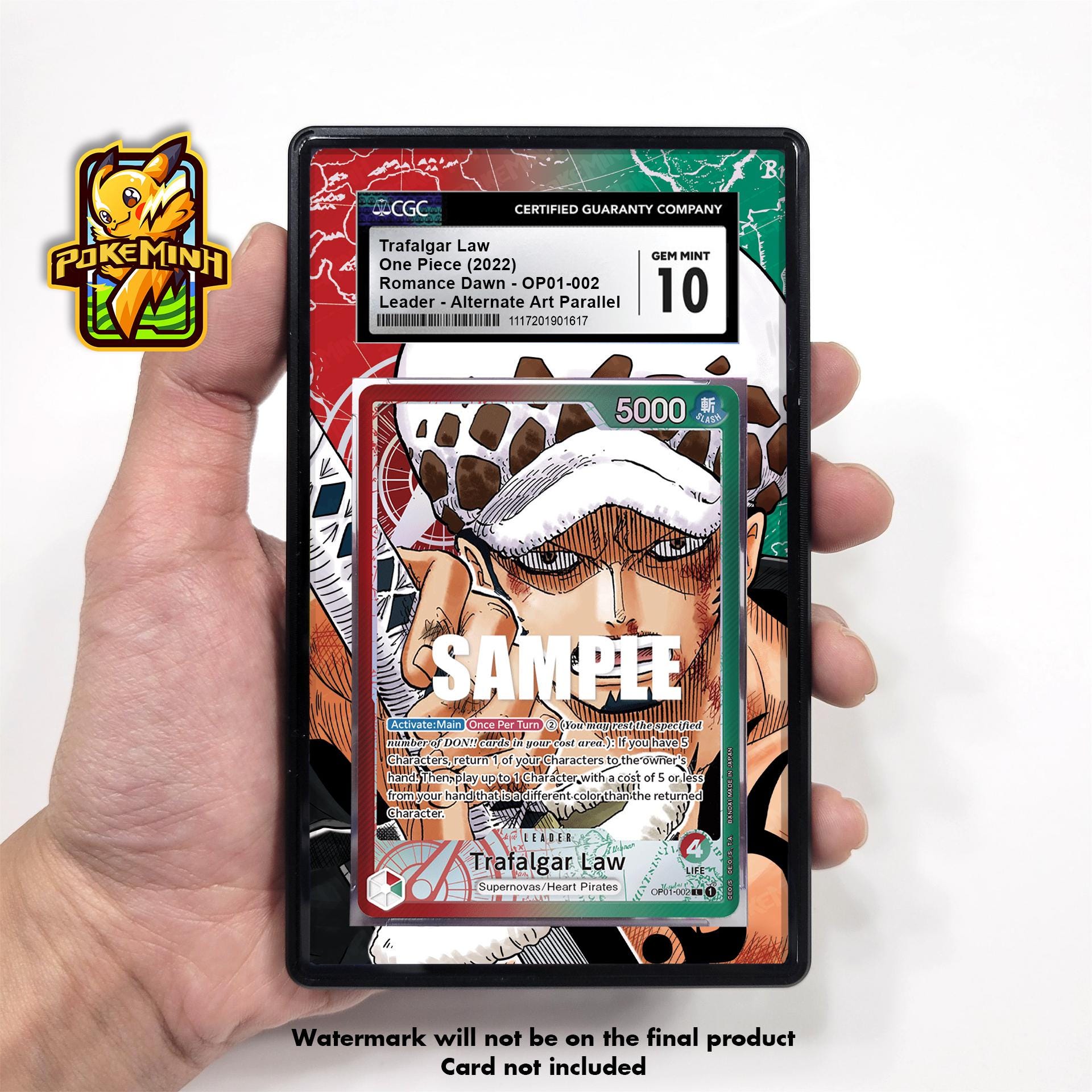 Trafalgar Law OP01-002 Leader Alternate Art Custom One Piece