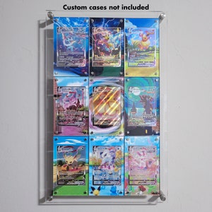 Moldura de exibição de parede com 9 cartas (sem caixas personalizadas)
