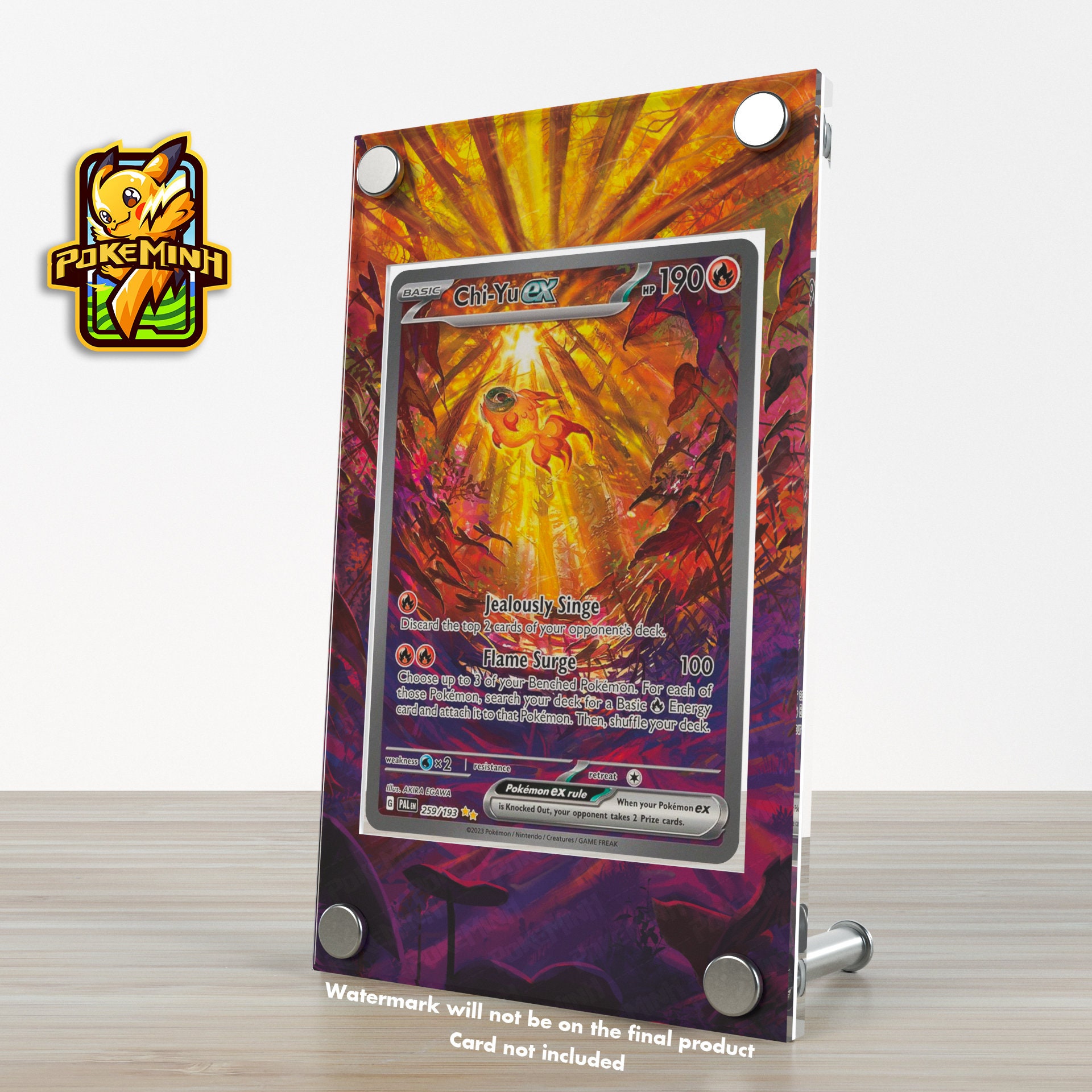 Chi Yu EX SAR Custom Pokemon Display Case - Etsy