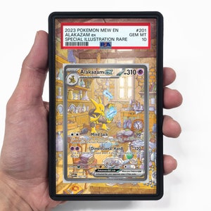 Alakazam 151 EX SAR Vitrine graduée Pokemon personnalisée