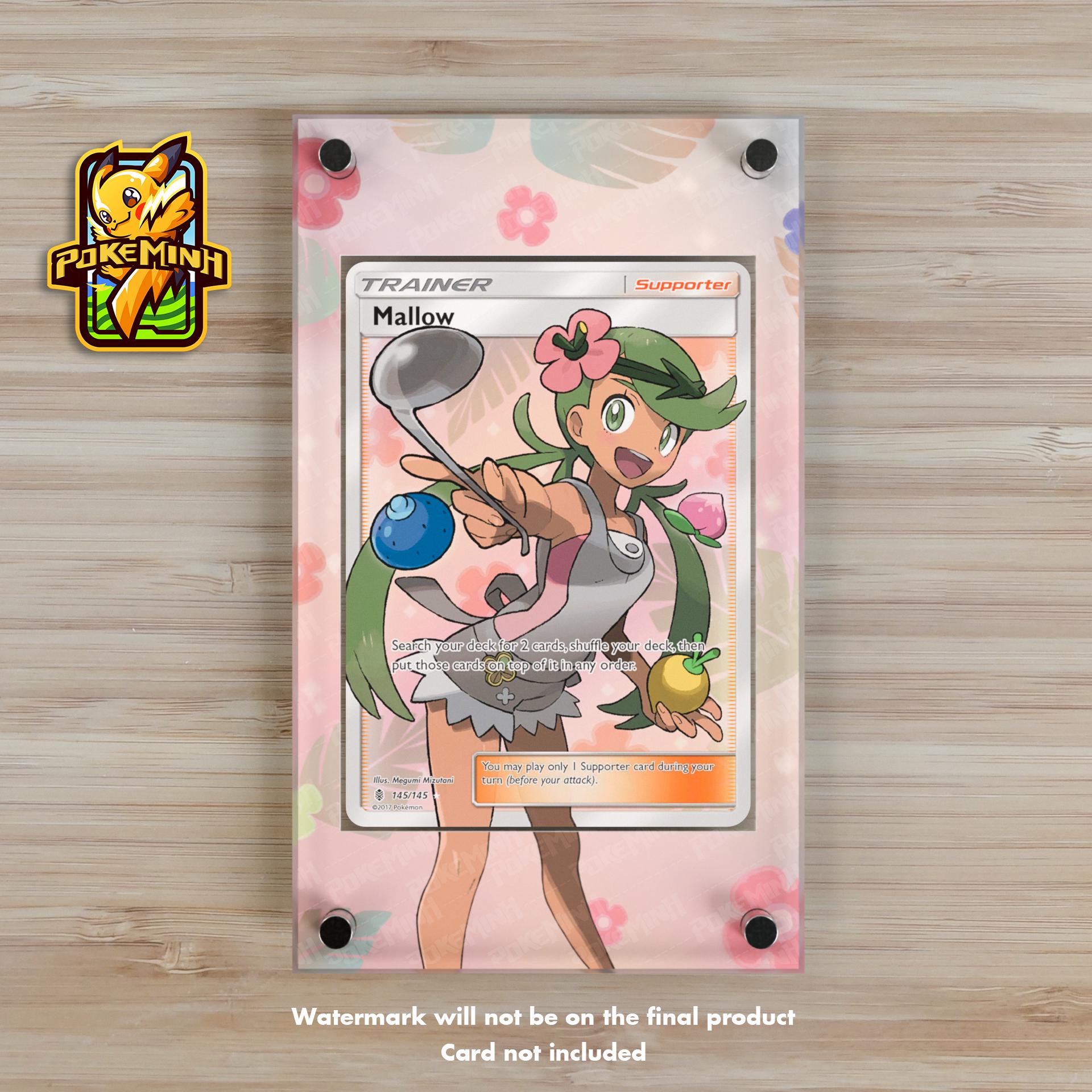 Mallow Full Art Trainer Custom Pokemon Display Case - Etsy