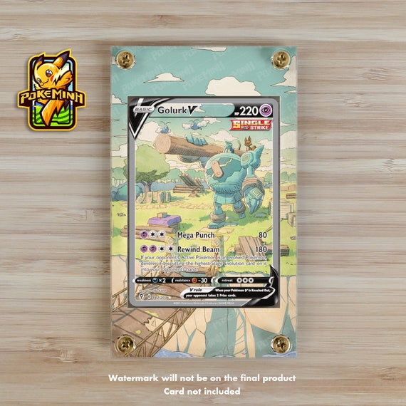 Golurk V Alternate Art Custom Pokemon Card Display Case - Etsy Golurk V Alternate Art Custom Pokemon Card Display Case - Etsy