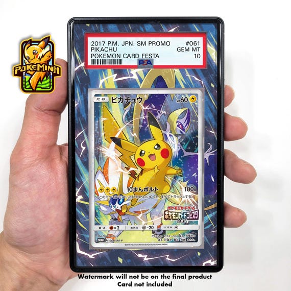 pikachu pokemon card 2017 Pokmon Sun&Moon Center Tohoku Reopening Promo (Japanese) SM-P 088 (PSA or BGS Graded) - 2017 20 / 1 SM GRADED PSA 8 2017 Pokemon