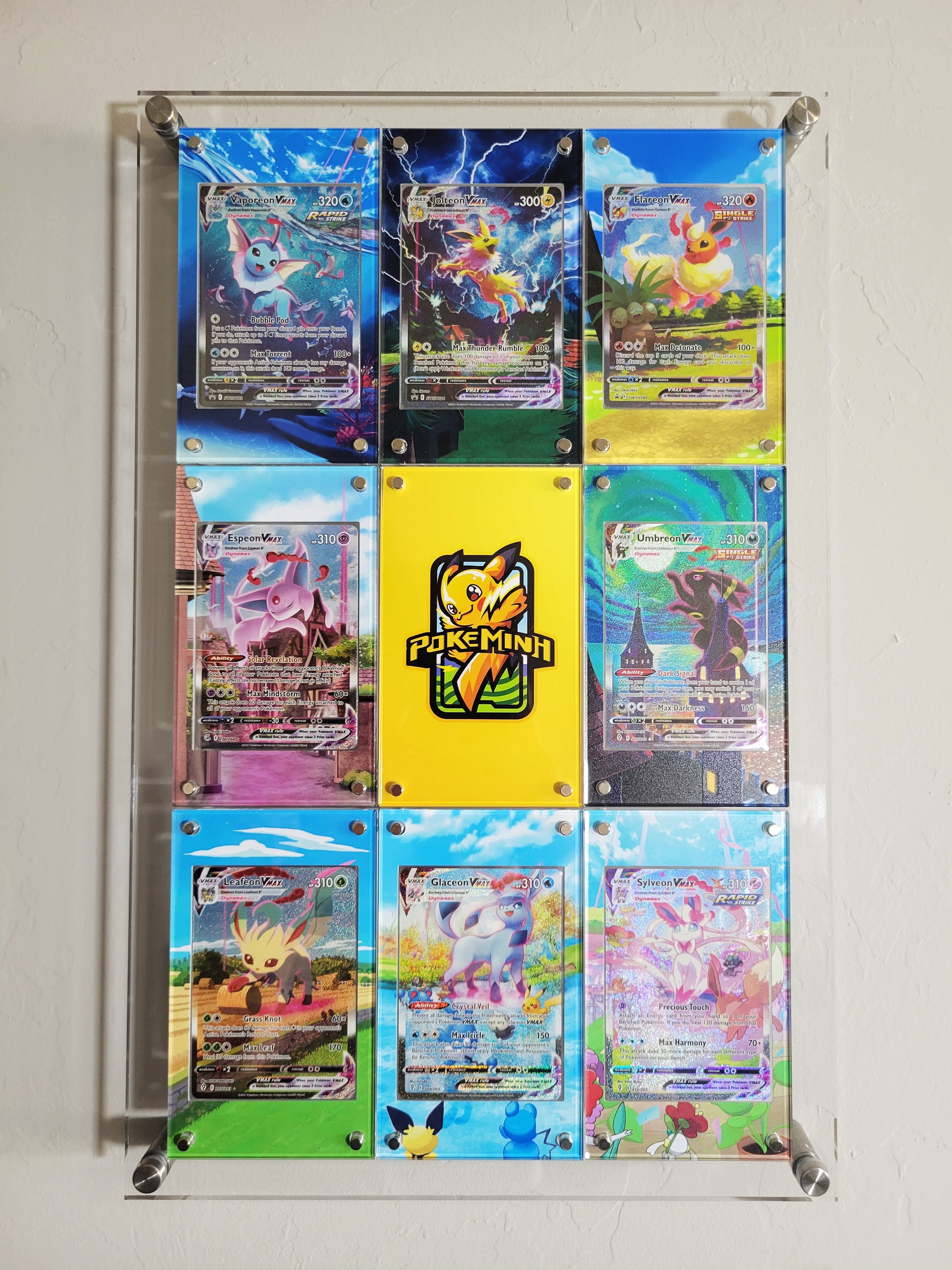 ポケモンカード フレーム 9点セット ダイヤモンド ベストセラーアクリルポケモンカードディスプレイフレーム