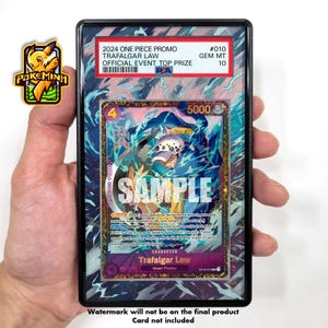 Trafagar Law ST10-10 Official Event Top 16 Prize Custom One Piece Graded Display Case