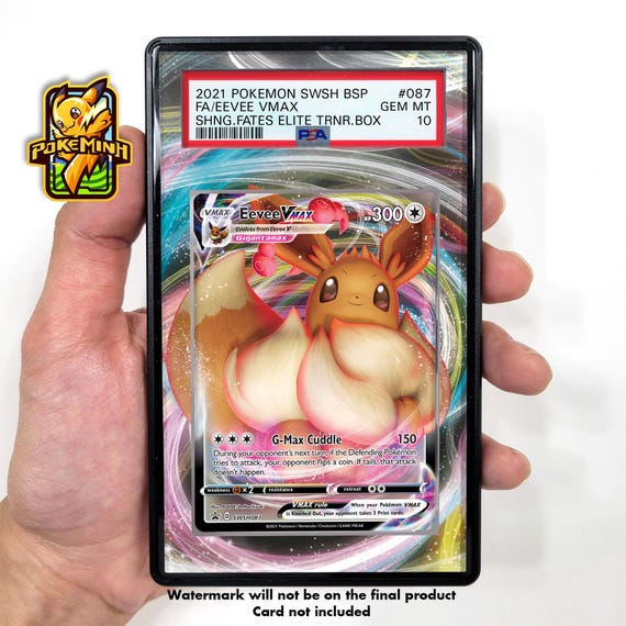 Eevee VMAX Custom Pokemon Graded Display Case - Etsy