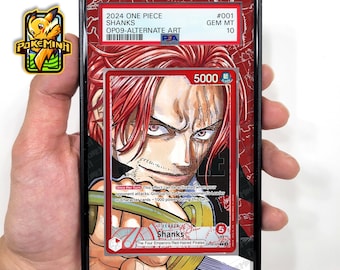 Shanks OP09-001 Leader Alternate Art Custom One Piece Graded Display Case