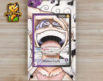 Vitrina personalizada de One Piece con arte alternativo de Monkey D. Luffy OP09-061