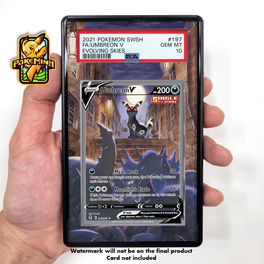 Umbreon V Alternate Art Custom Pokemon Graded Display Case - Etsy