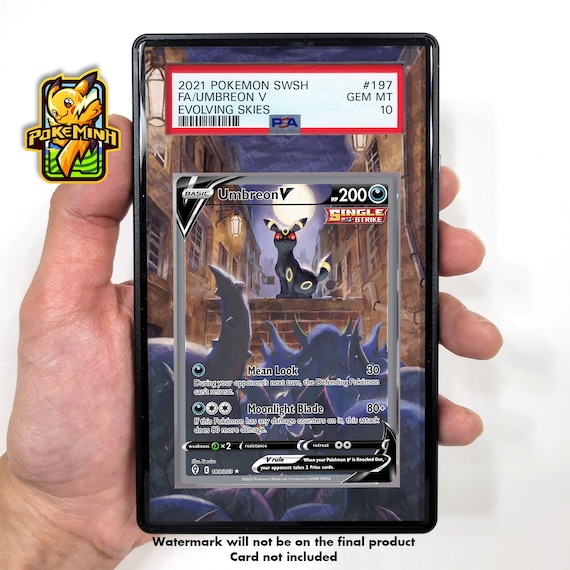 umbreon v pokemon card Pokemon Umbreon V 189/203 Evolving Skies Extended Artwork Case