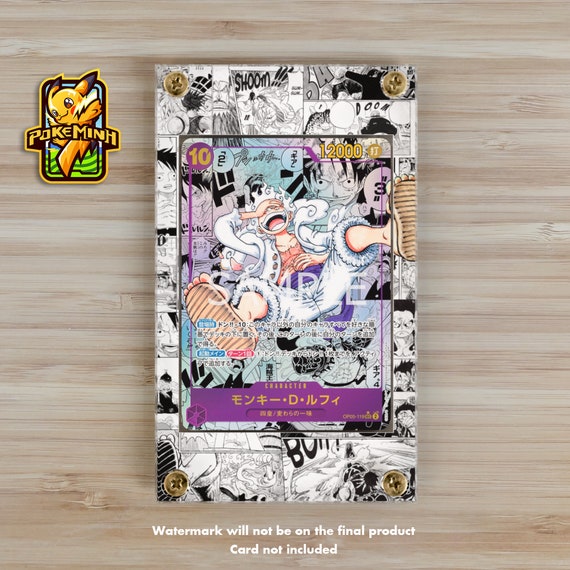 one piece card display case BANDAI Game Official Acrylic Stand : Toys & Games or screw standing options Acrylic Display Case for One