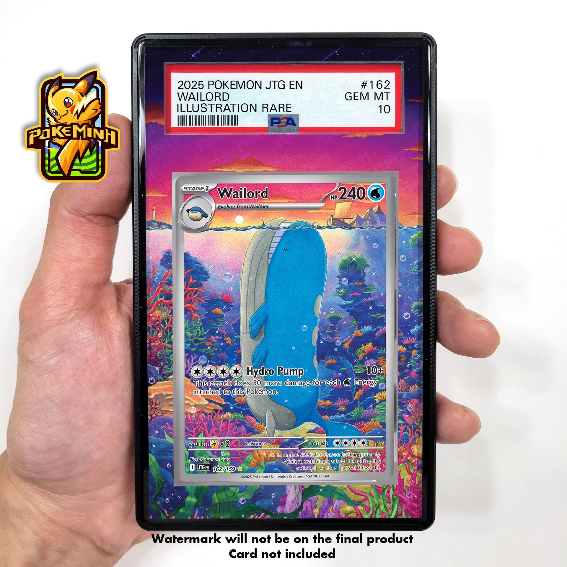 Wailord AR Custom Pokemon Graded Display Case - Etsy Wailord AR Custom Pokemon Graded Display Case - Etsy