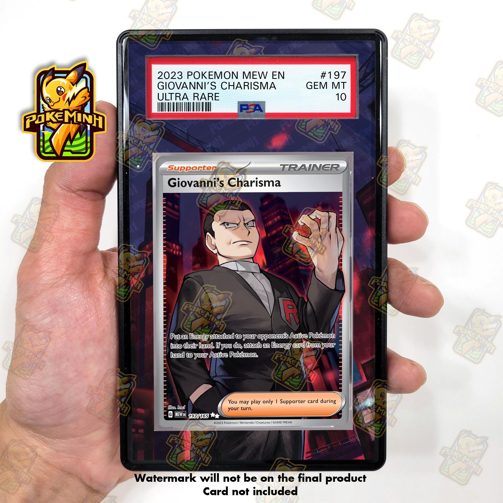 Giovanni's Charisma Full Art Custom Pokemon Graded Display Case - Etsy