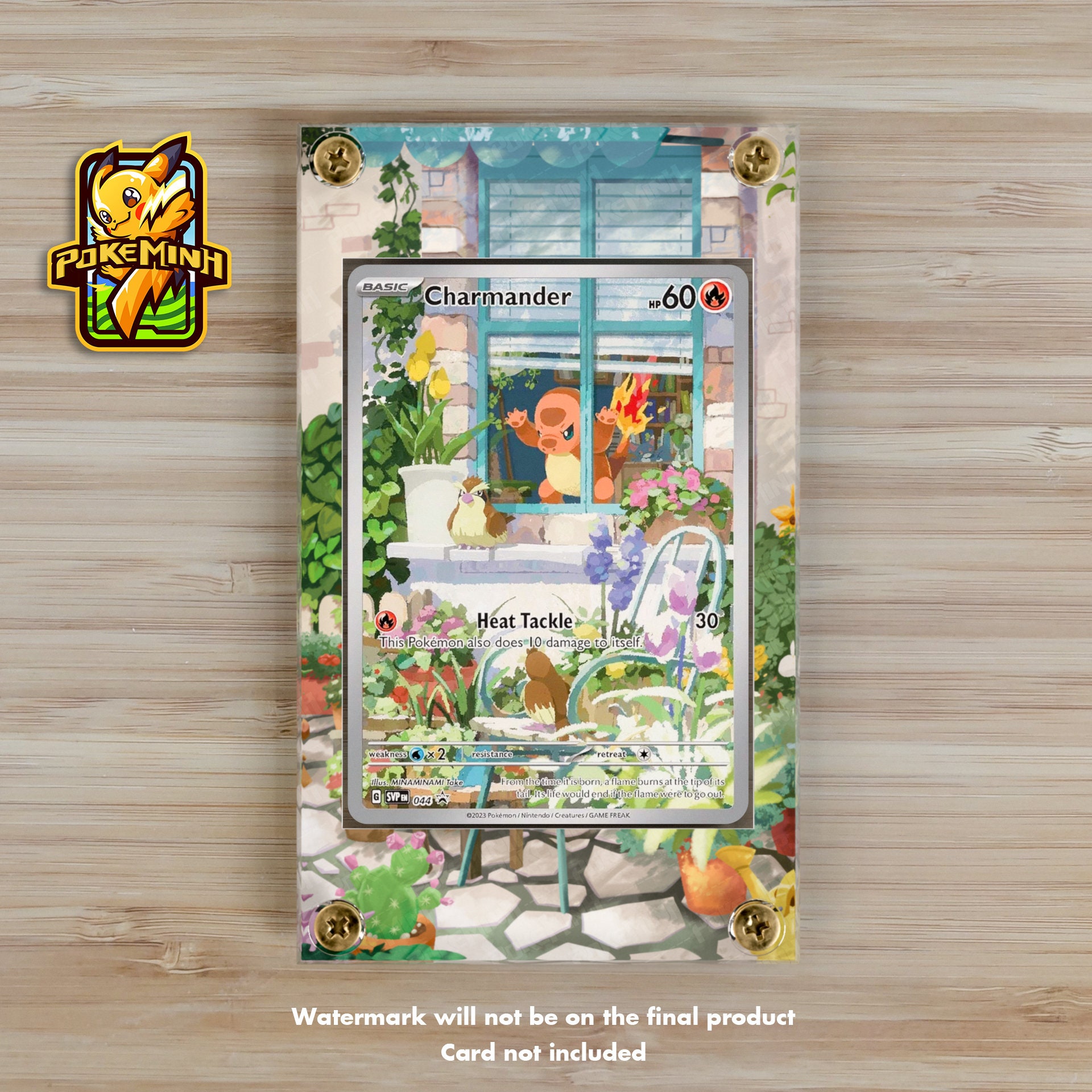 Charmander AR Promo Custom Pokemon Display Case - Etsy Charmander AR Promo Custom Pokemon Display Case - Etsy