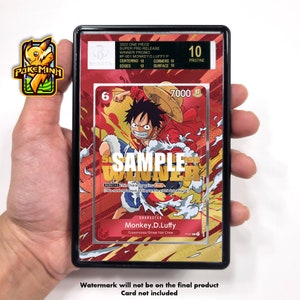 Monkey D. Luffy Super Pre-Release Custom One Piece Graded Vitrine