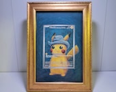 x*a様 ポケモンカードゲーム　ゴッホピカチュウ　付属　台紙 ピカチュウ ゴッホ プロモ カスタム ポケモン カード フレーム - Etsy 日本