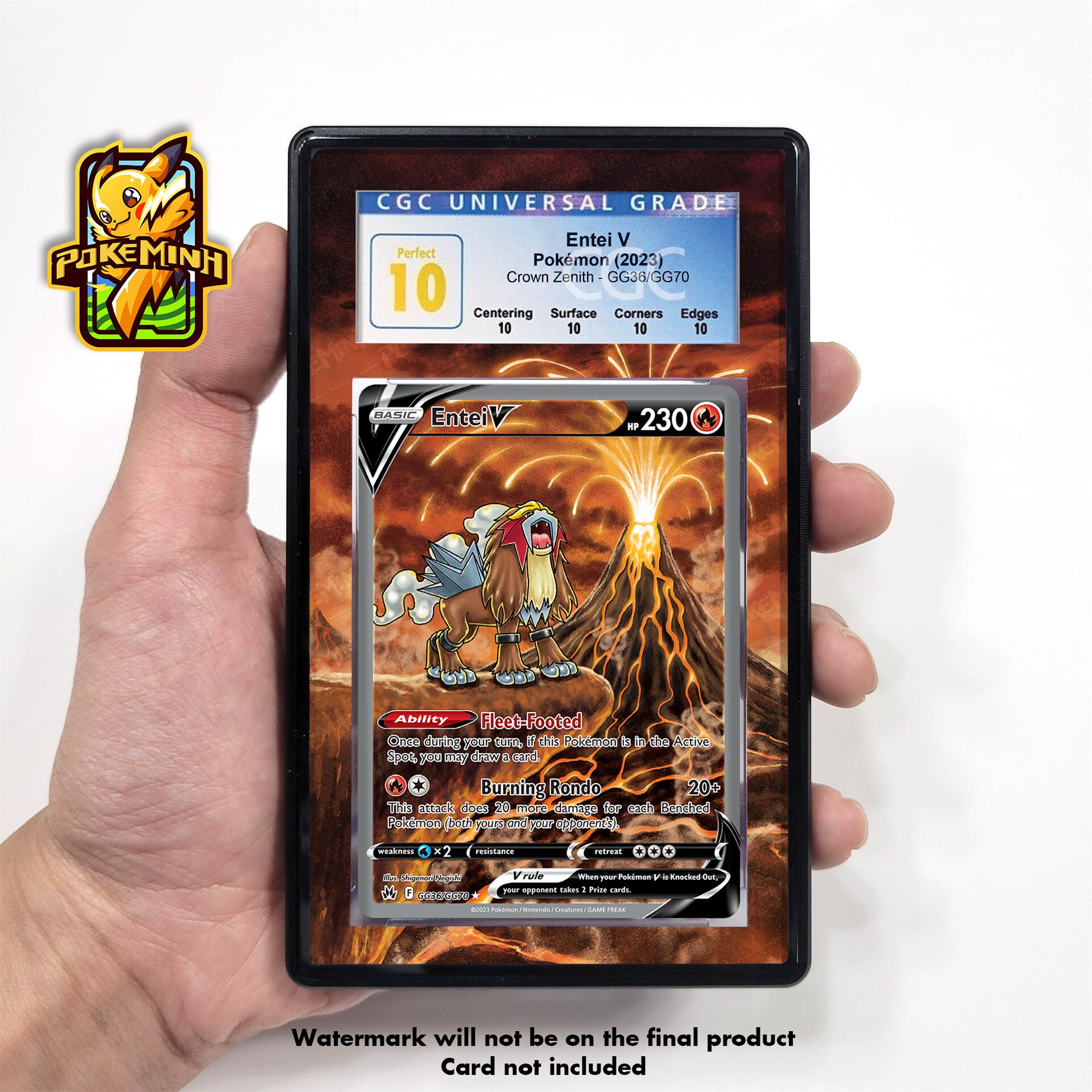 entei v pokemon card price GG36 Crown Zenith Extended Artwork Case Colorless Burning Rondo (20+) This attack does 20 more damage for each Benched Pokmon (both yours and your opponents) Entei V 022/172 Brilliant Stars