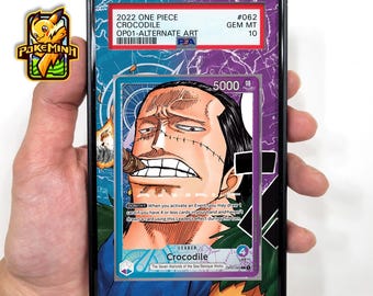 Crocodile OP01-062 Leader Alternate Art Custom One Piece Graded Display Case