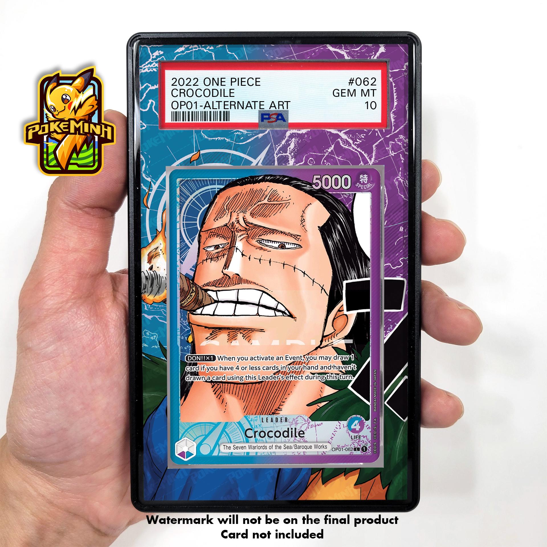 Crocodile OP01-062 Leader Alternate Art Custom One Piece Graded