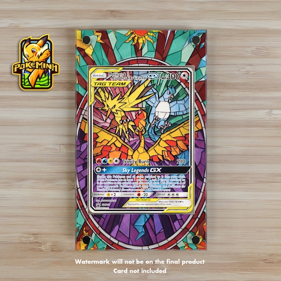 Moltres Zapdos Articuno GX Promo Custom Pokemon Display Case - Etsy Moltres Zapdos Articuno GX Promo Custom Pokemon Display Case - Etsy