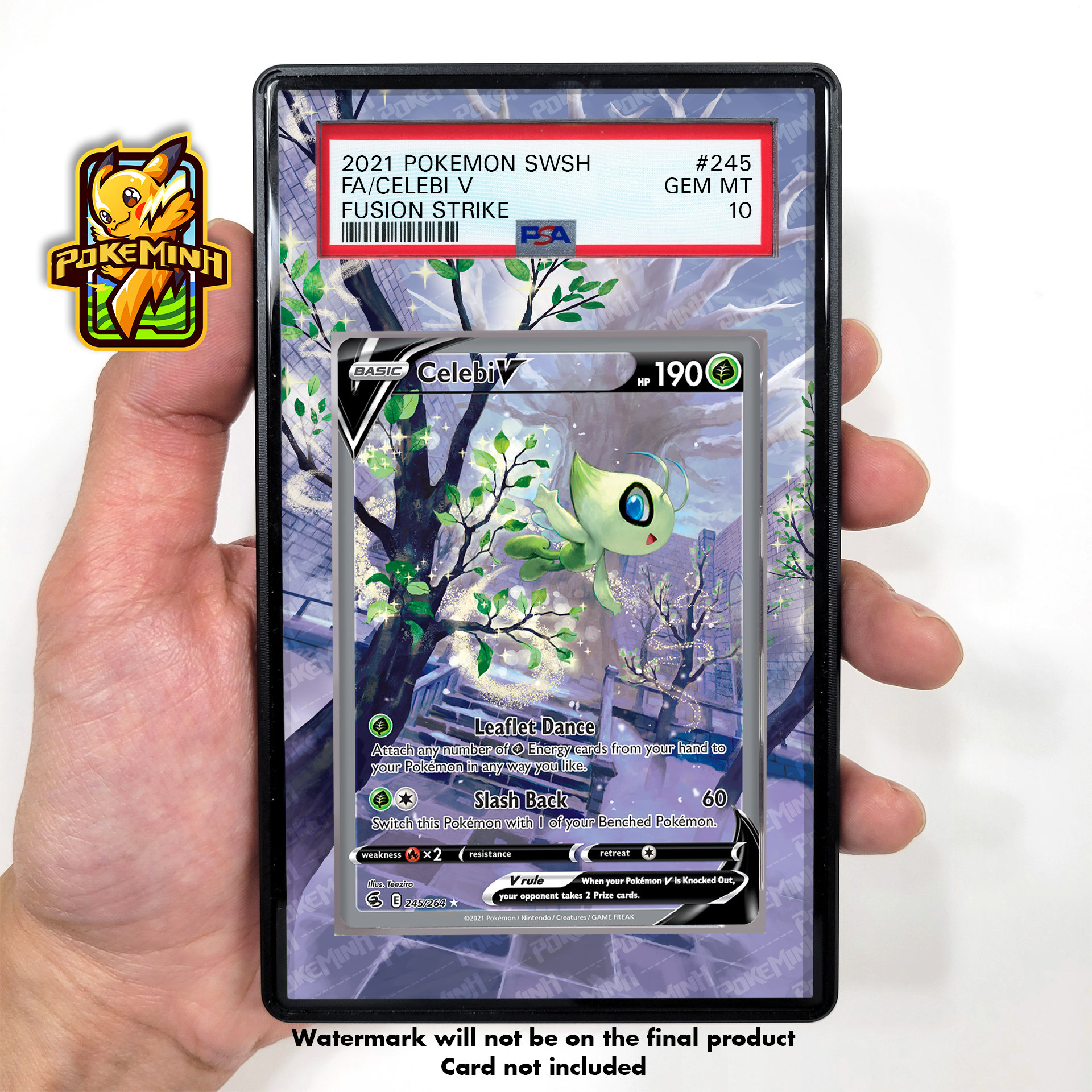 Celebi V Alternate Art Custom Pokemon Graded Display Case - Etsy Celebi V Alternate Art Custom Pokemon Graded Display Case - Etsy