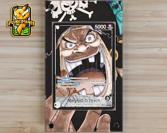 Marshall D. Teach OP09-081 Leader Alternate Art Custom One Piece