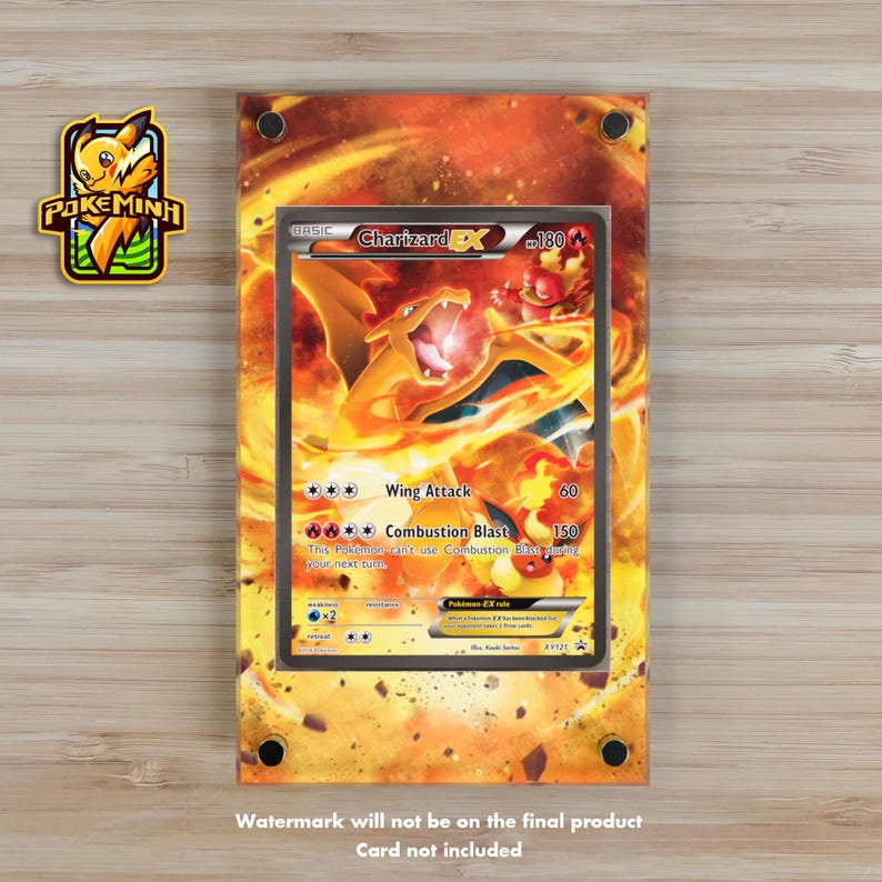 Charizard EX XY121 Promo Custom Pokemon Display Case - Etsy