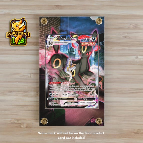 Umbreon VMAX CSR Trainer Gallery Custom Pokemon Display Case - Etsy