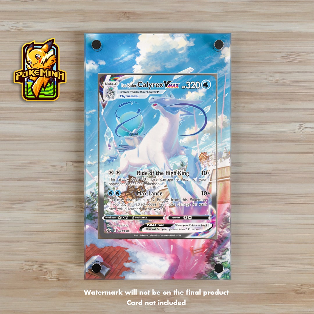 Ice Rider Calyrex VMAX Alternate Art Custom Pokemon Display Case - Etsy Ice Rider Calyrex VMAX Alternate Art Custom Pokemon Display Case - Etsy