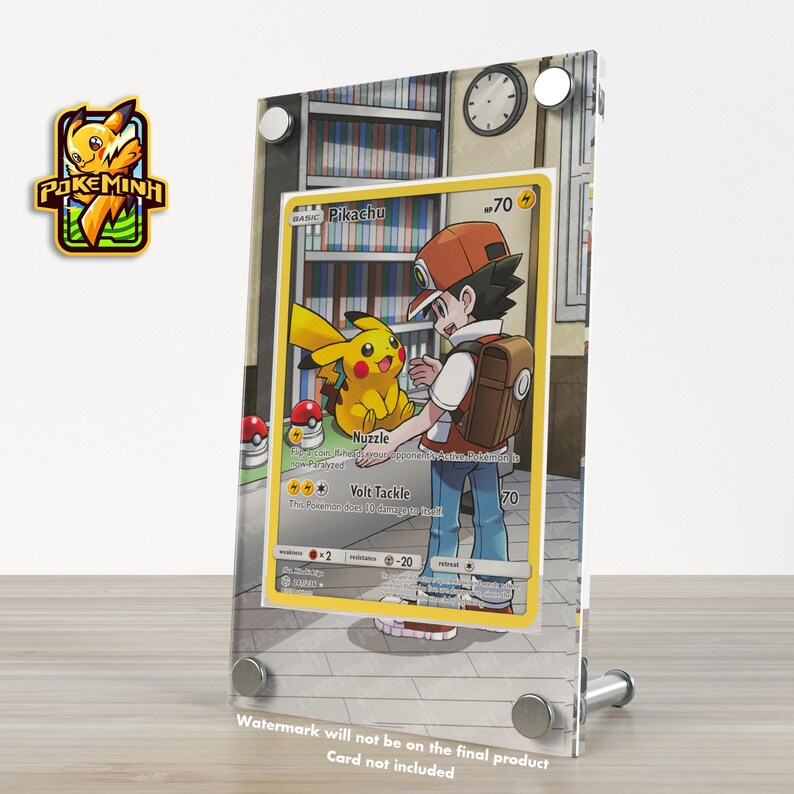 Red’s Pikachu CHR Custom Pokemon Display Case - Etsy