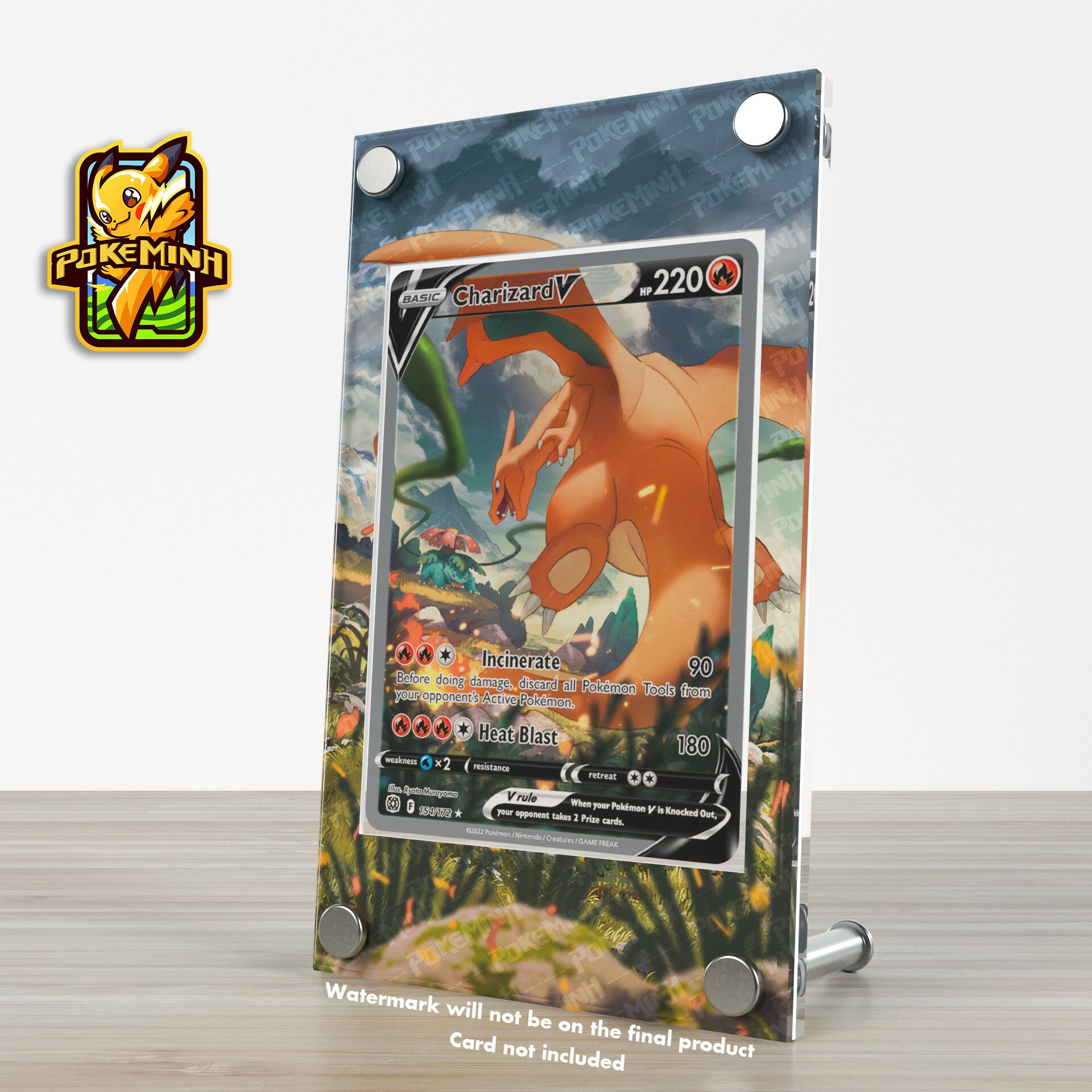 Charizard Grass Type Alternate Art Pokemon Card Custom -  Israel