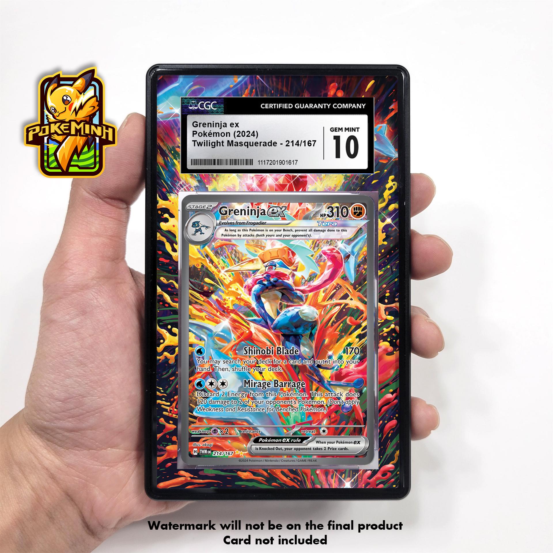 Greninja Tera EX SAR Custom Pokemon Graded Display Case - Etsy