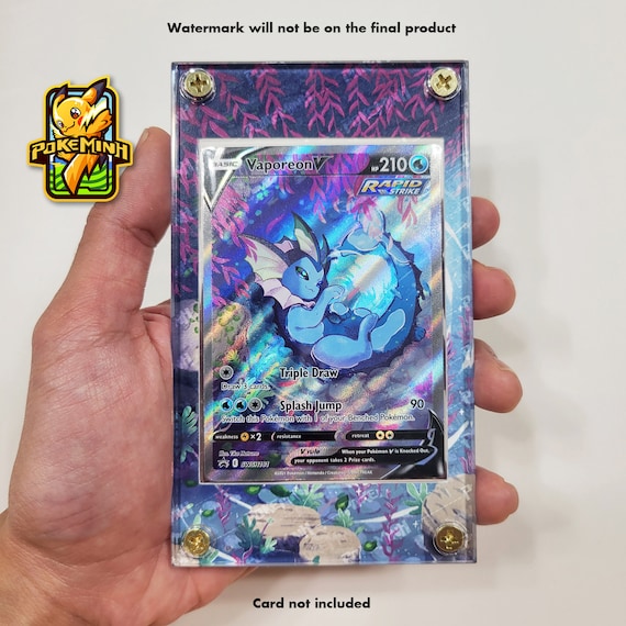 Vaporeon V Alternate Art Custom Pokemon Display Case - Etsy Vaporeon V Alternate Art Custom Pokemon Display Case - Etsy