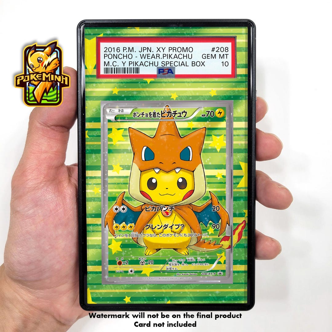 ポンチョピカチュウリザードン208 XY-Pカスタムポケモン鑑定済み