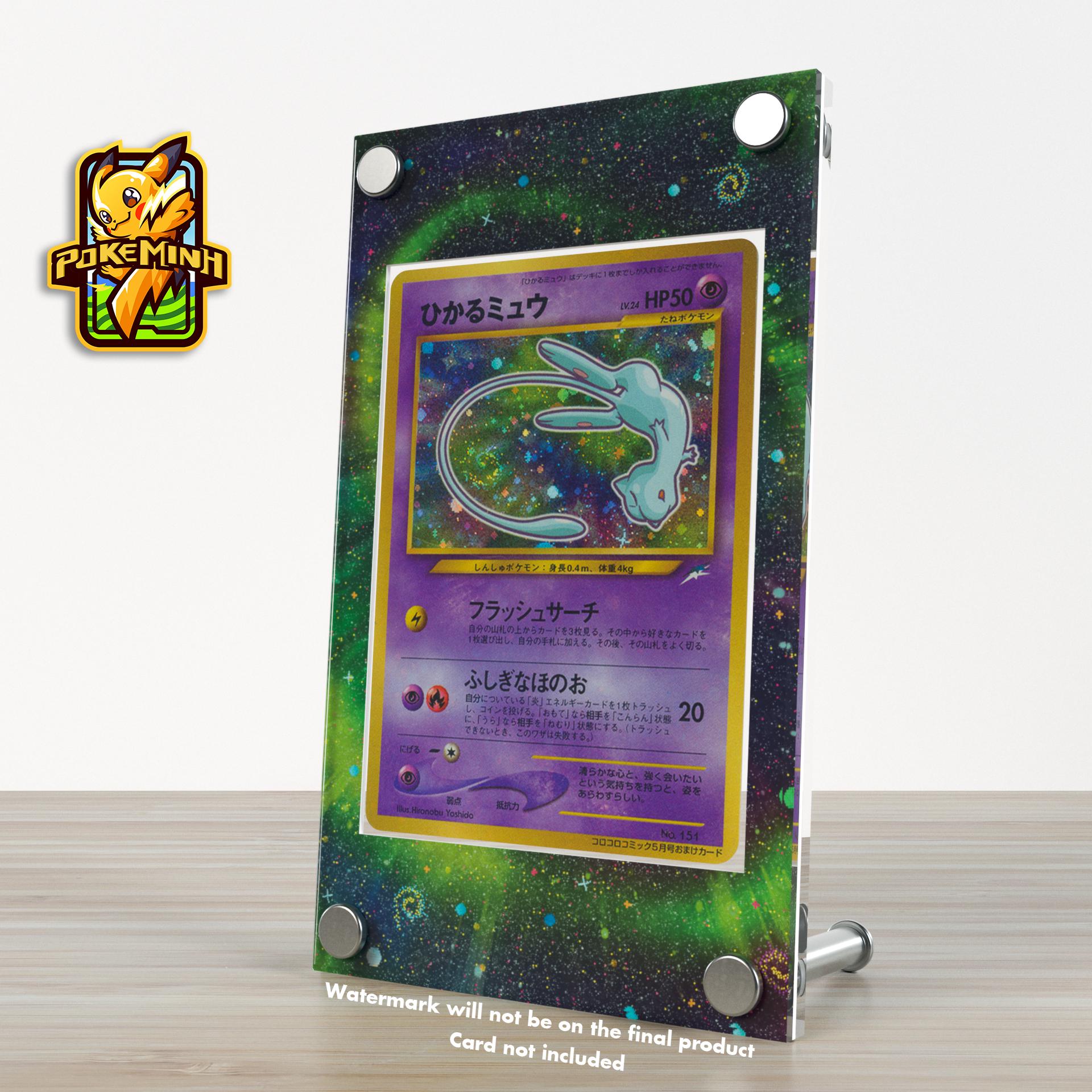 Shining Mew Corocoro Custom Pokemon Card Display Case - Etsy Shining Mew Corocoro Custom Pokemon Card Display Case - Etsy