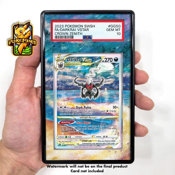 Darkrai VSTAR Alternate Art Custom Pokemon Graded Display Case - Etsy