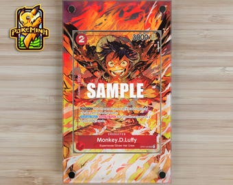 Monkey D. Luffy OP01-024 Alternatywna sztuka niestandardowa jednoczęściowa gablota ekspozycyjna