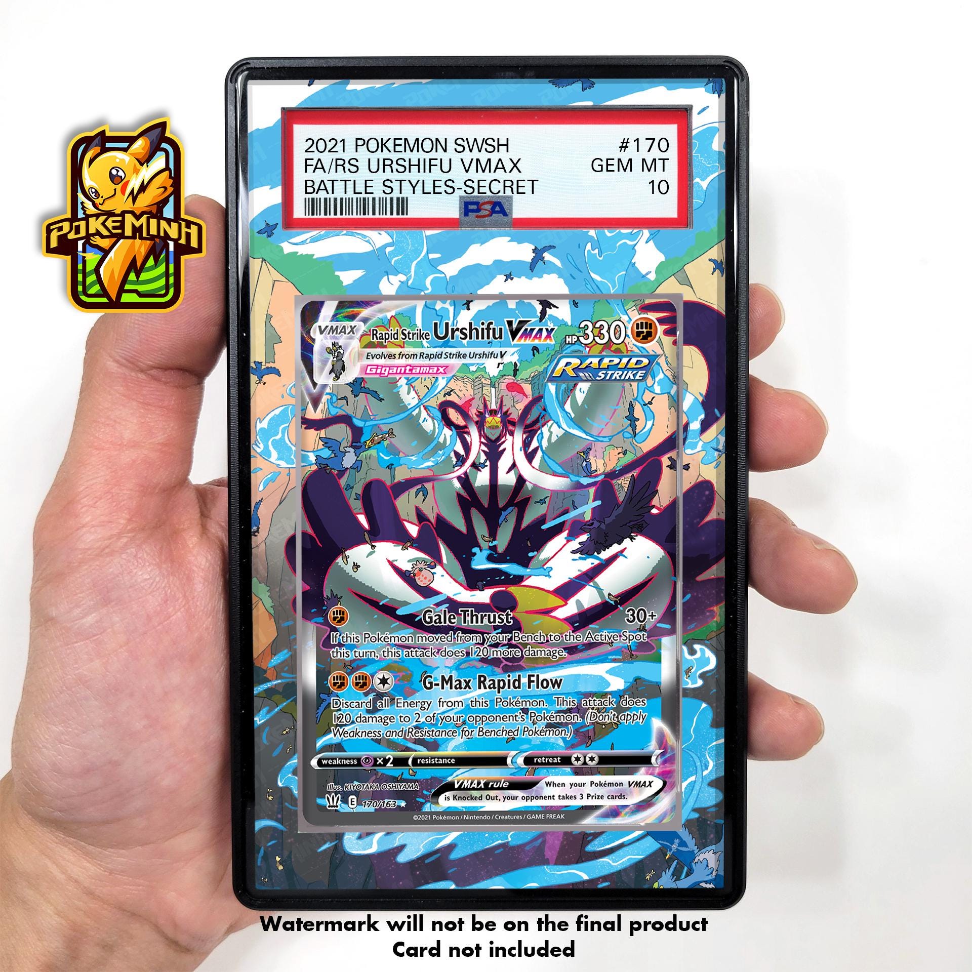 Rapid Strike Urshifu VMAX Alternate Art Custom Pokemon Graded Display Case  - Etsy