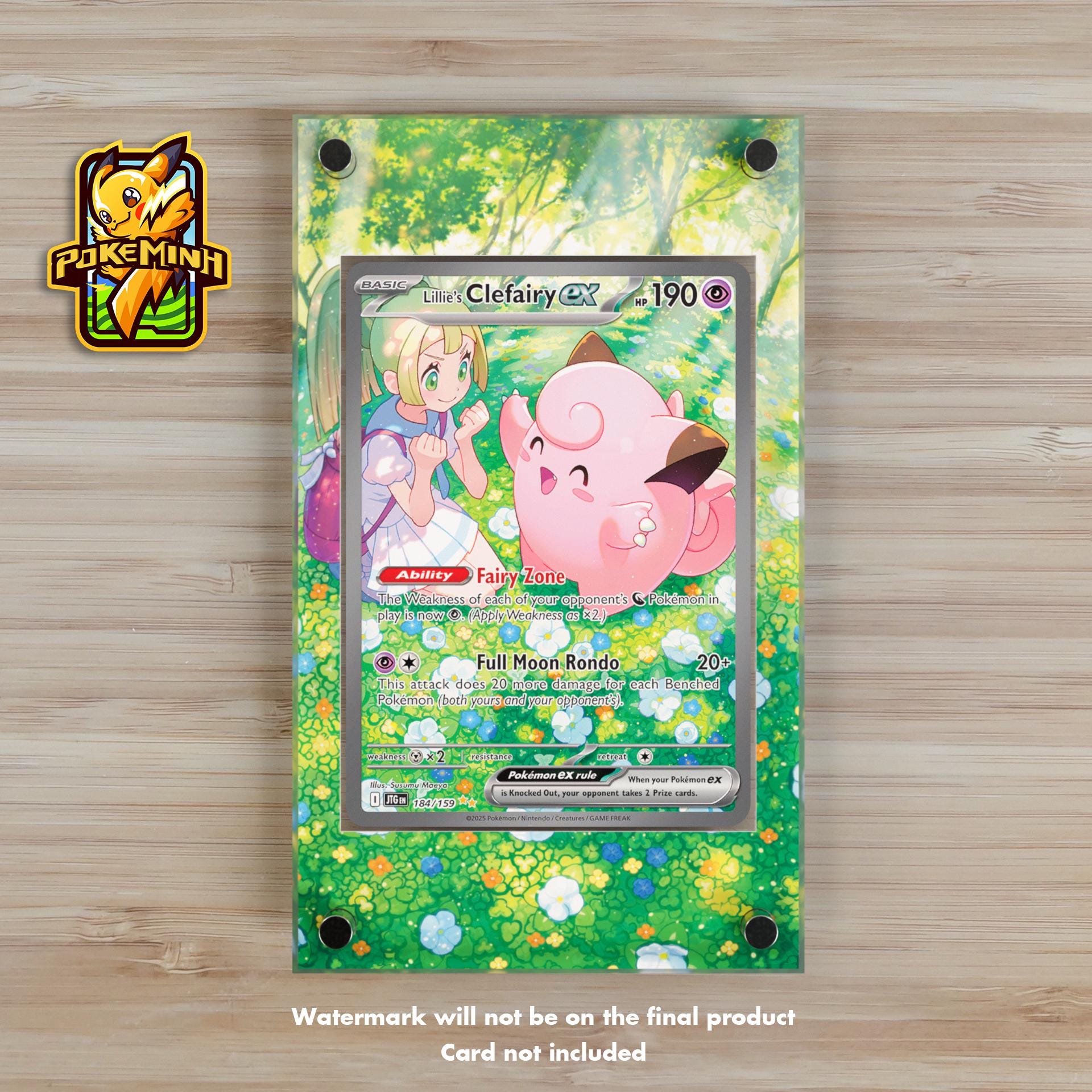 Lillie's Clefairy EX SAR Custom Pokemon Display Case - Etsy