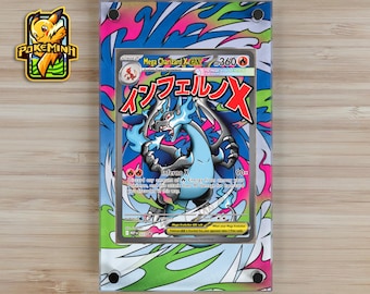 Mega Charizard X EX SAR Custom Pokemon Display Case