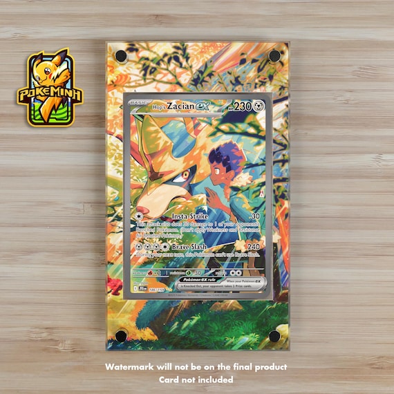 Hop's Zacian EX SAR Custom Pokemon Display Case - Etsy Hop's Zacian EX SAR Custom Pokemon Display Case - Etsy