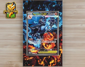 Mega Charizard X EX SAR Custom Pokemon Display Case