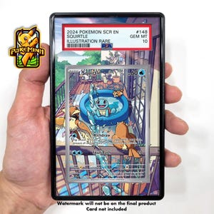 Vitrine graduée Pokemon Carapuce en RA personnalisée
