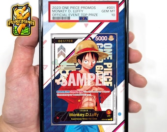 Monkey D. Luffy Serial Custom One Piece Graded Display Case