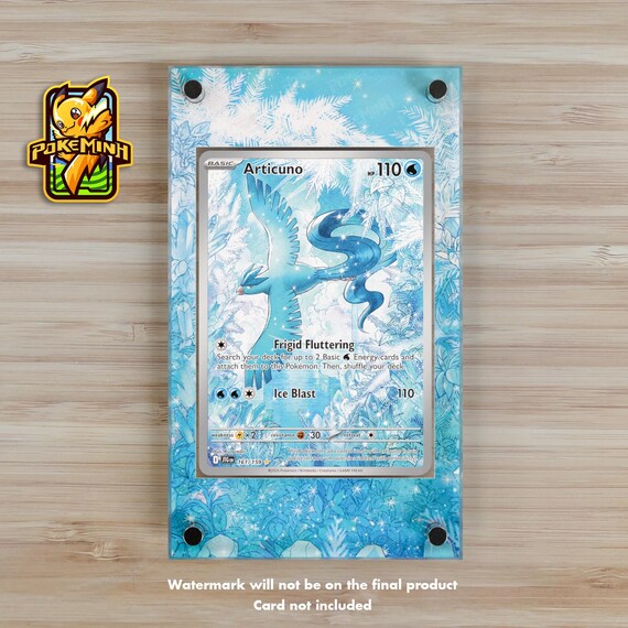 Articuno AR Custom Pokemon Card Display Case - Etsy Articuno AR Custom Pokemon Card Display Case - Etsy