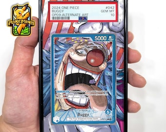 Buggy OP09-042 Leader Alternate Art Custom One Piece Graded Display Case